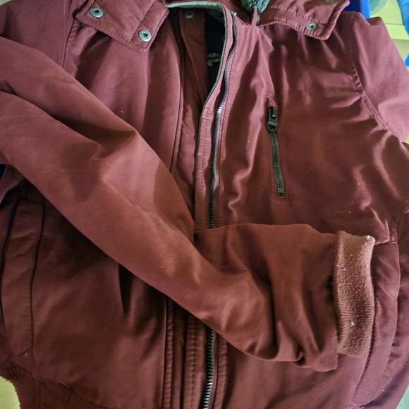 Bench Burgundy Ladies Sz S winter bomber jacket. - Picture 5 of 5